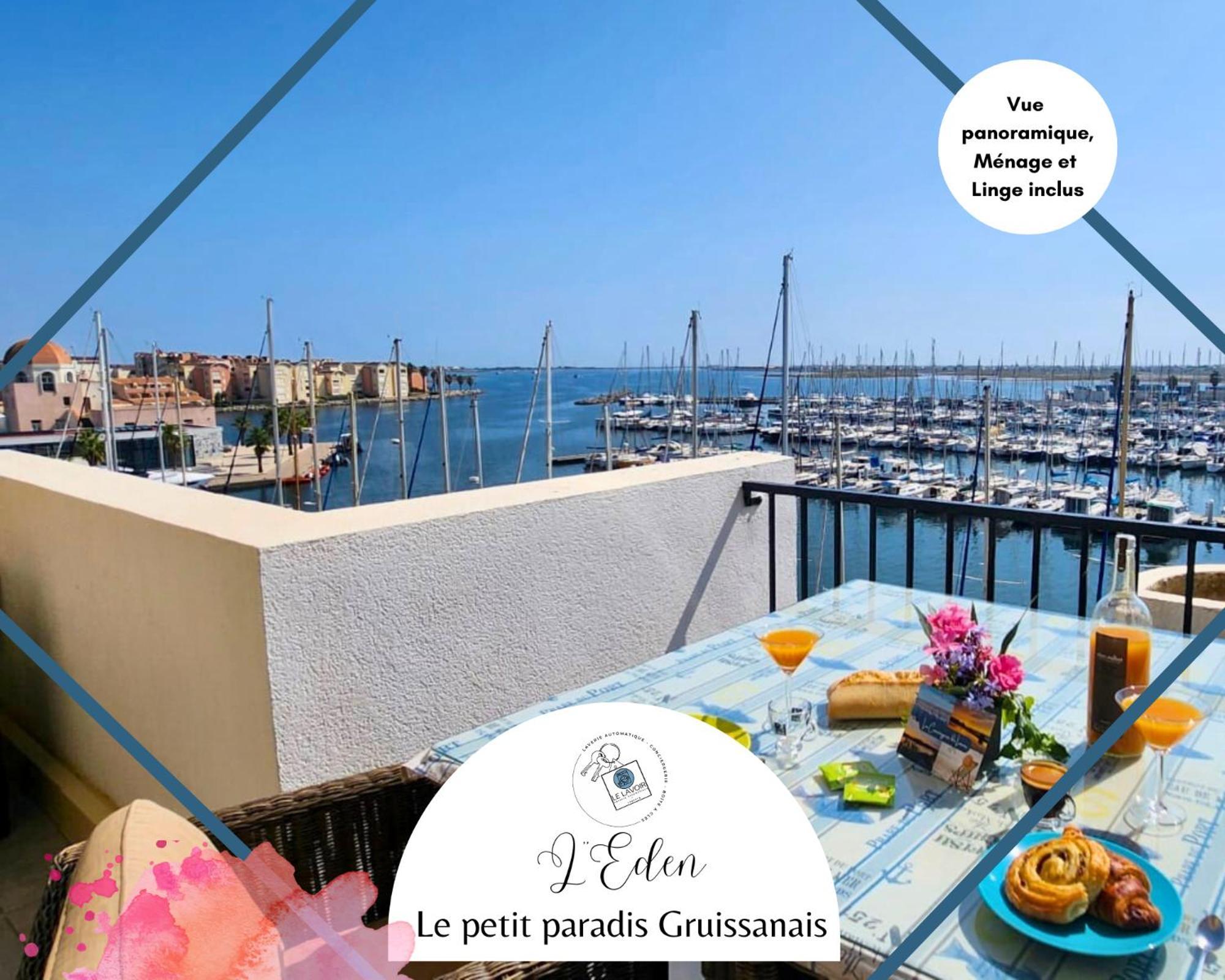 L'Eden - Vue Magnifique Sur Le Port, Les Chalets & La Mer - Gruissan Exterior foto